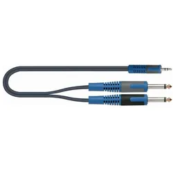 Quik Lok QUIK-LOK RKSA/140-5 Audiokabel 5 m 3,5mm 2 x 6,35mm Schwarz, Blau, Grau (Keyboard), Instrumentenständer + Halter, Blau, Schwarz, Grau