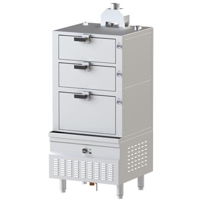 Virtus Gas-Dampfkochkammer mit 3 Kammern (NGSCD990)