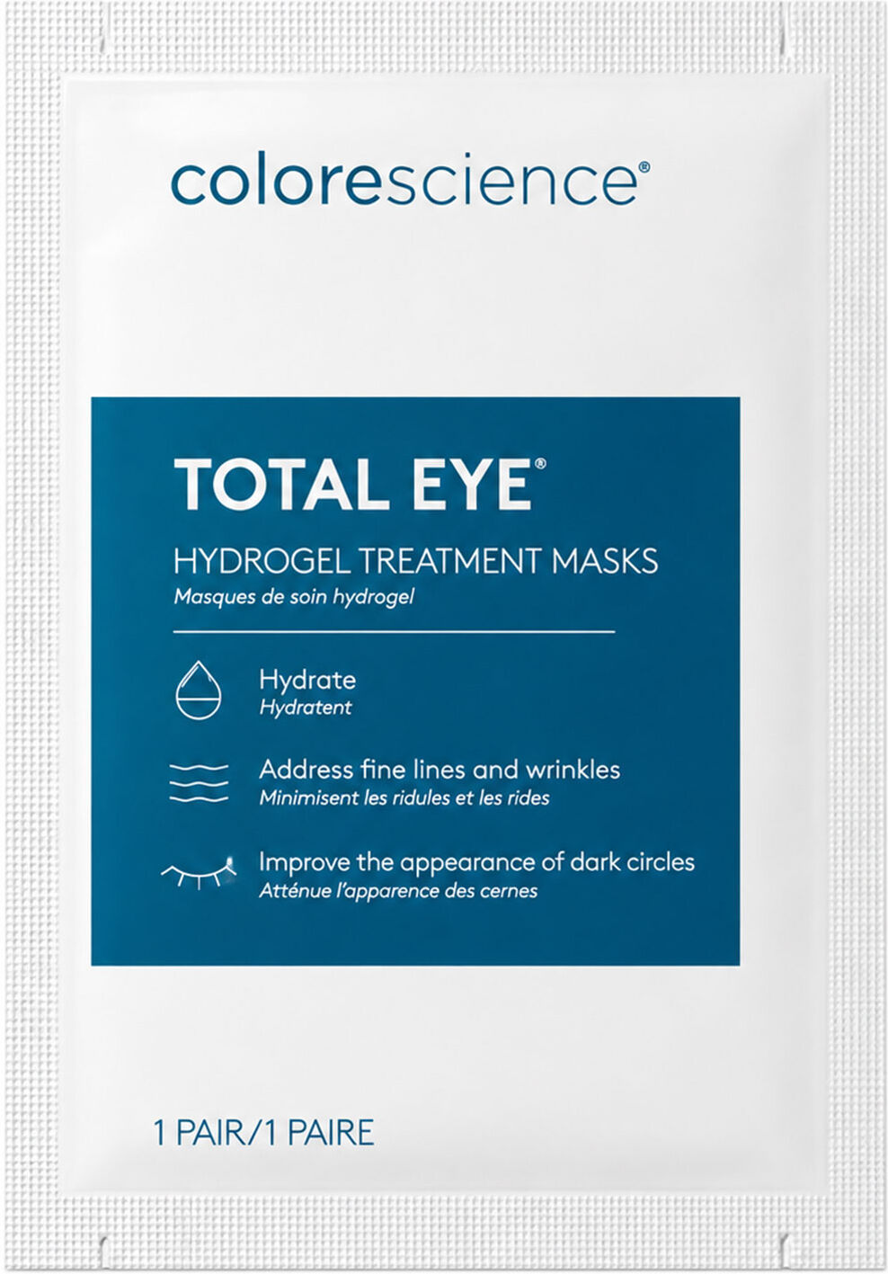 COLORESCIENCE Total Eye Hydrogel Treatment Masks 1pair