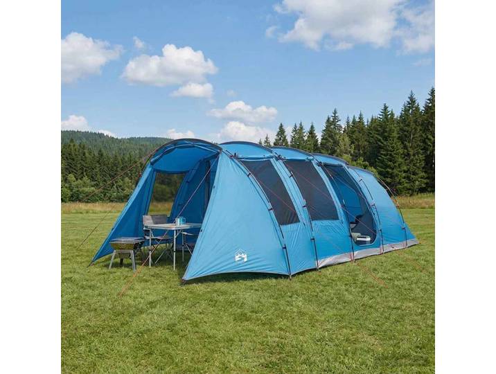 vidaXL Tunnelzelt Blau 675 x 392 x 210 cm