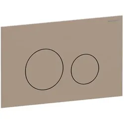 Geberit Sigma 40 Round Betätigungsplatte 115628QB1 Round, rotgold / gebürstet, easy-to-clean-beschichtet, für 2-Mengen-Spülung, Round