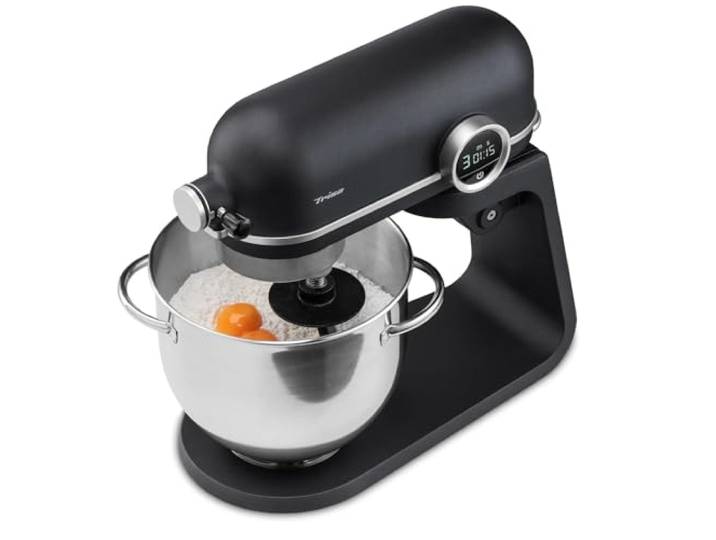 Trisa Mix Chef Küchenmaschine 800W 4L Edelstahl-Schüssel Timer Display