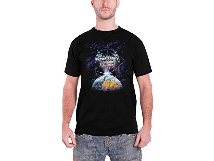 Plastic Head Diamond Head Lightning T-shirt voor heren, zwart (zwart), XL