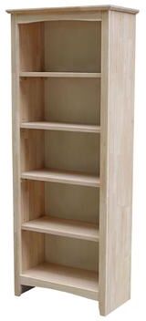 International Concepts Shaker Bookcase - Unfinished