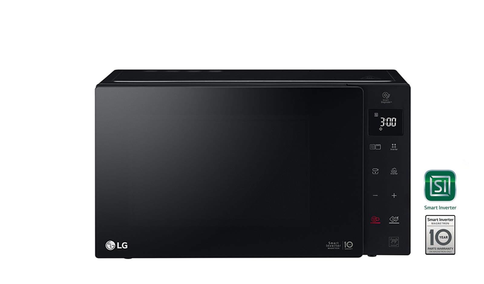 LG MH6535GIB Standgeräte Solo 1100 W Größe: mittel 5 Stufen Grill (Schwarz)