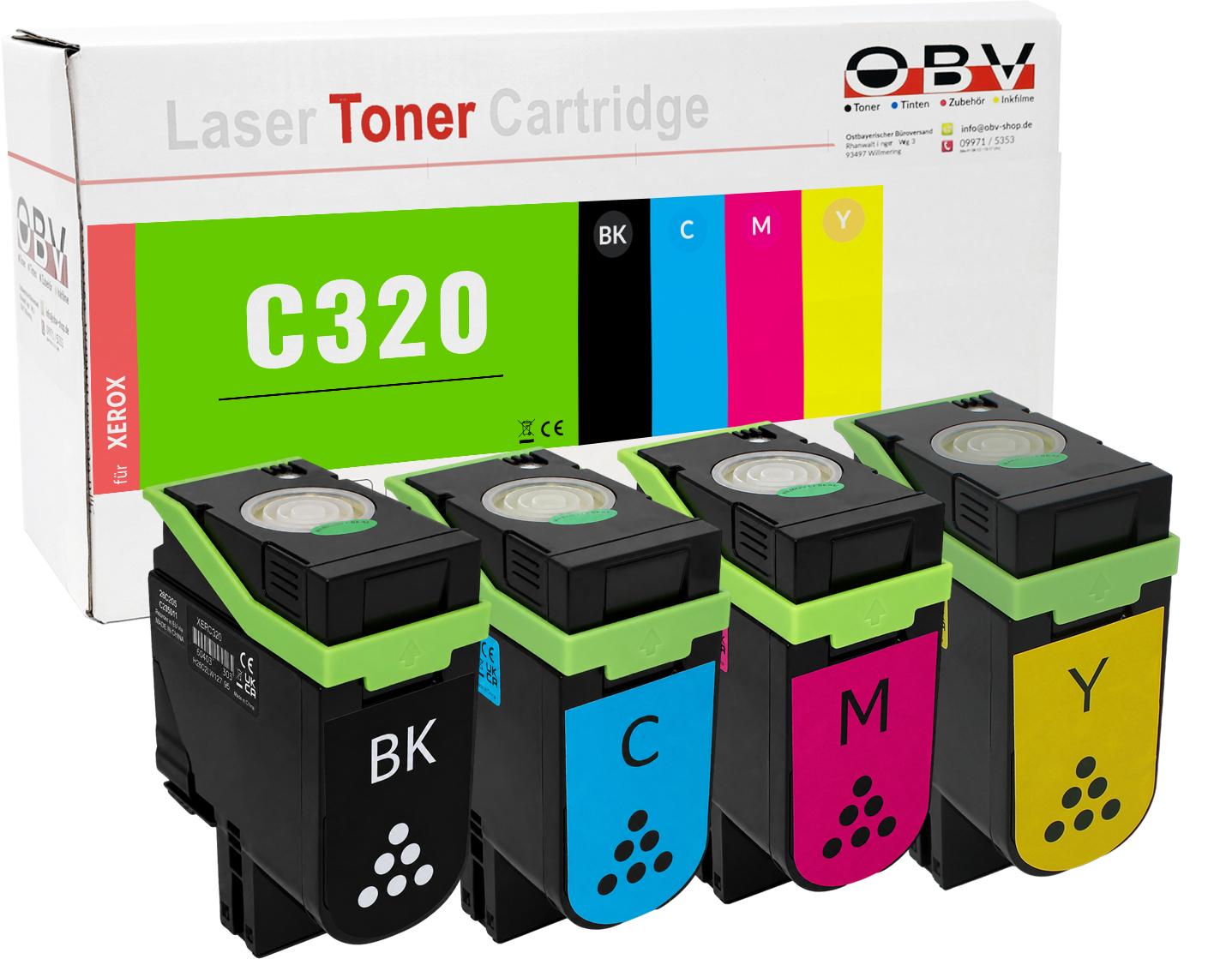 Xerox C320 kompatible Toner 4er Set - C320 C320DN C320DNI C325DN C325DNI