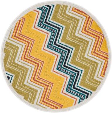Alexander Home Chevron Palm Rug