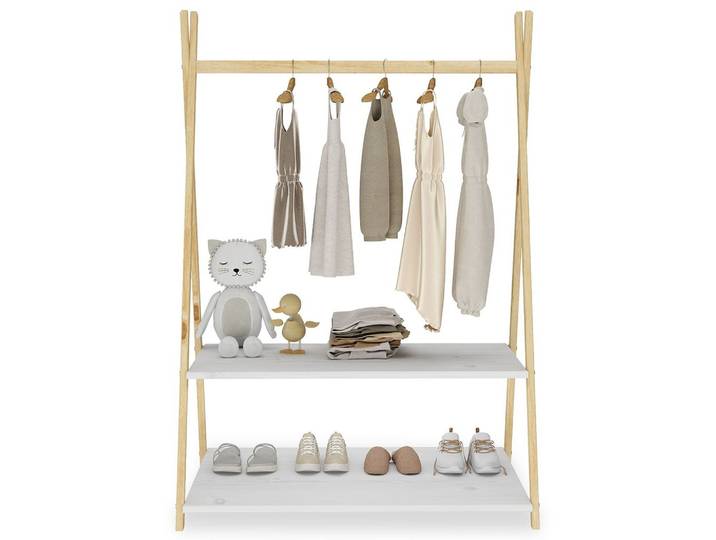 KINDERGARDEROBE DANILO natur/weiß