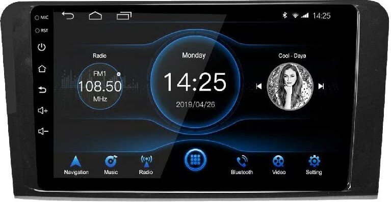 für Mercedes Benz W164 GL320 ML350 X164 9 zoll Android 13.0 Autoradio GPS NAVIGATION 4GB RAM 64GB ROM Drahtlos CARPLAY und Android Auto Octa-Core