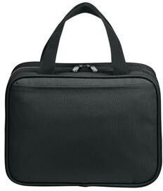 Port Authority BG755 Matte Oxford Hanging Travel Case in Deep Black size OSFA   Denier Polyester