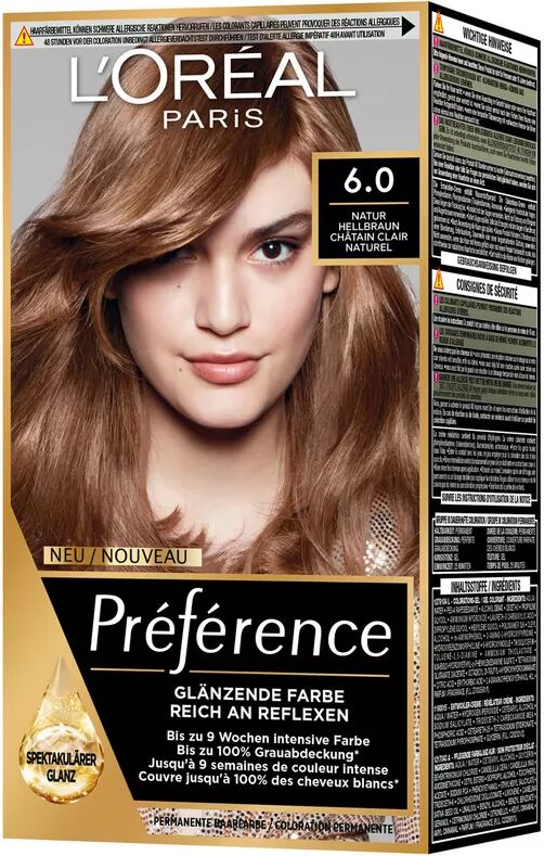 L'Oréal Paris - Permanent Coloration, 1 Stück,  Natur Hellbraun/Châtain clair naturel