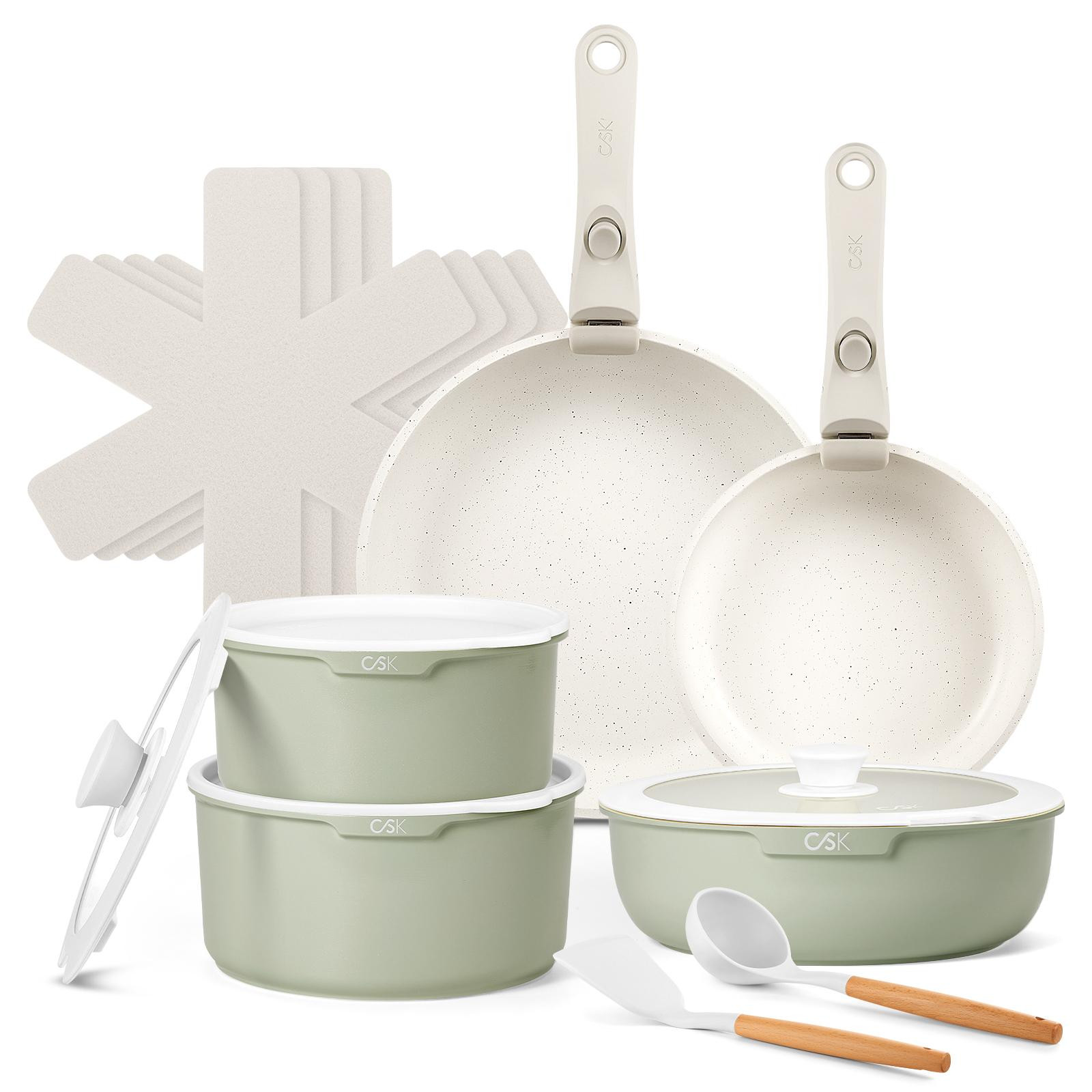 Carl Schmidt Sohn BREEZE 17-delige aluminium kookset, groen