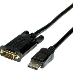 VALUE Kabel DisplayPort-VGA, DP ST - VGA ST, schwarz, 2 m 11.99.5802