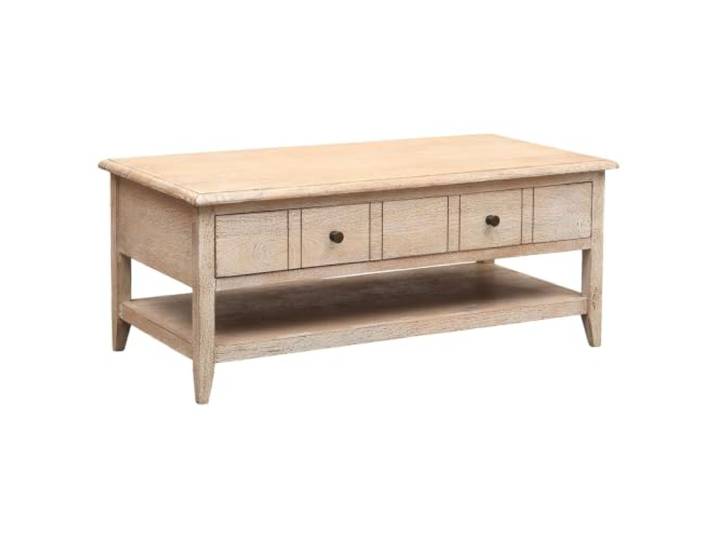 Couchtisch Nashwa mit breiter Tischplatte aus Mango-Massivholz 120 cm Couchtisch Nashwa besteht aus Mango-Massivholz. Die breite Platte bietet Platz für Getränke, Bücher sowie Wohnaccessoires.