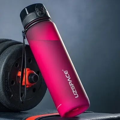Tiny Tots Teens Trends Outdoor Travel Drink Bottle Water, BPA Free Hydro Flask Shaker, Sports Water Bottle Tritan Plastic, Portable Leakproof red