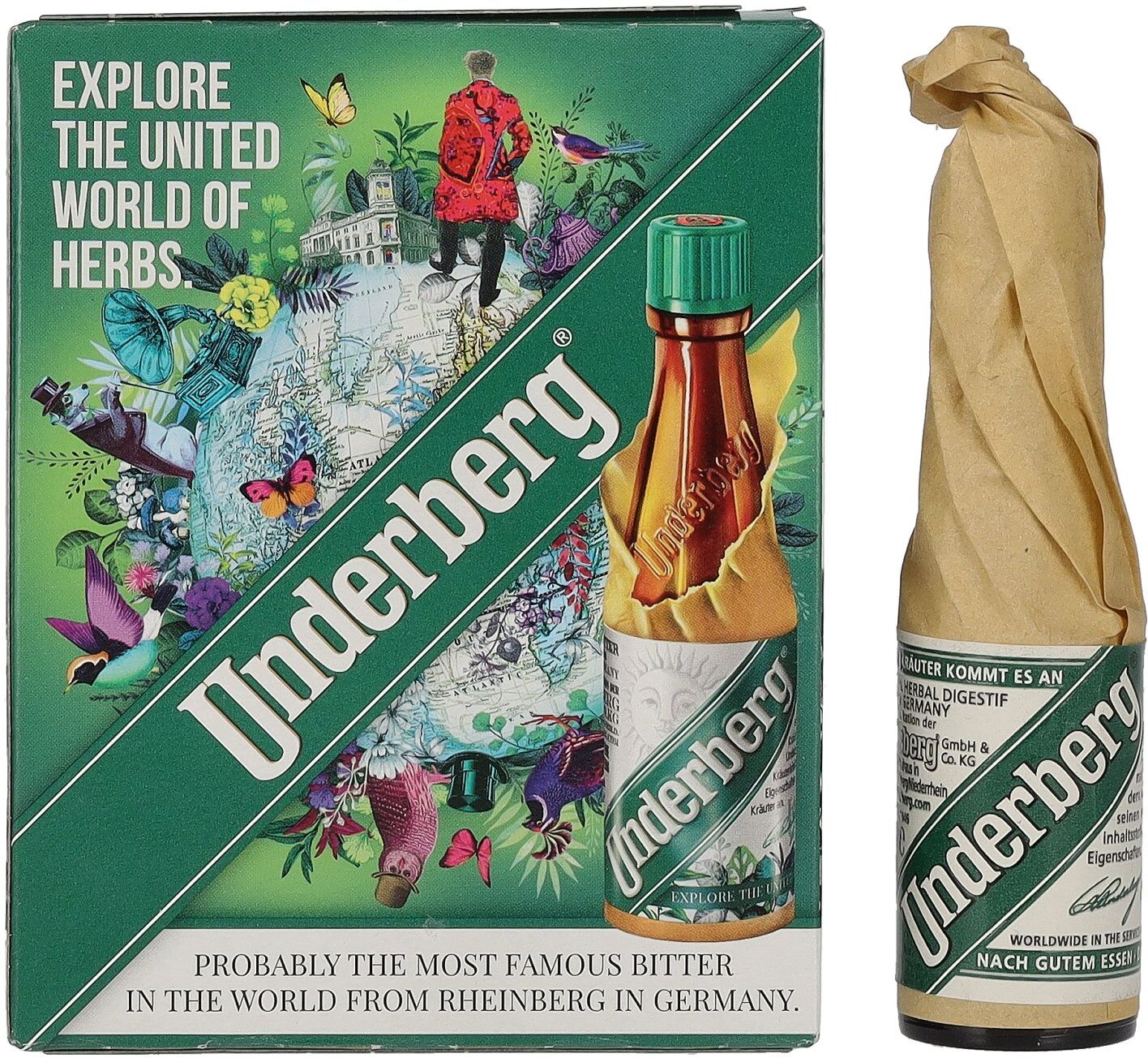 Underberg Natural Herbal Digestif 44% Vol. 3x0,02l