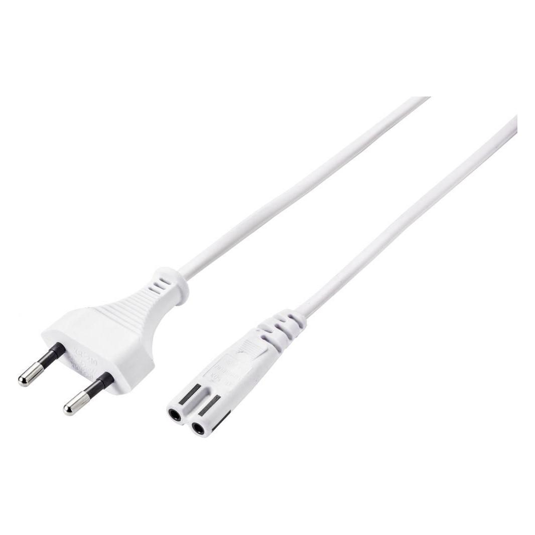 Sygonix SY-5044218 Strom Netzkabel Weiss 5.00 m (5 m) (SY-5044218)