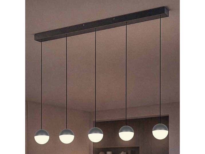 Pendelleuchte Senta Typ B 114 x 150 x 10cm Schwarz/Schwarz 5 Kunststoffart: Polycarbonat Material: Kunststoff LED-Platine