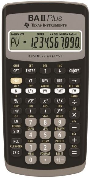 Texas Instruments Ba-Ii Plus Finansregner
