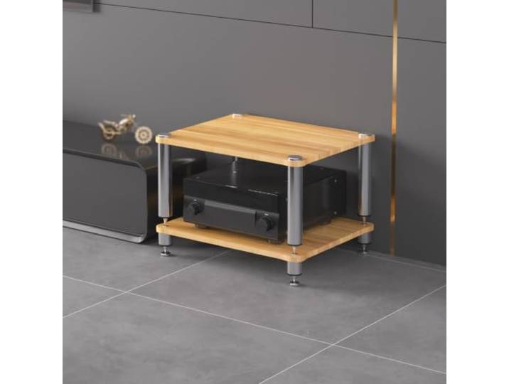 ZSCNYHMT Audio Rack, Stereo-Schrank Mit Edelstahlrahmen Und Ablagen Mehrschichtige regale, verstärkeraufbewahrung, player-organisation, stabiles design, für audio innenräume(D2,2-tier)