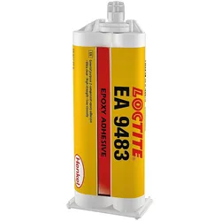 2K-Epoxidharzklebstoff hochfest / glasklar LOCTITE EA 9483 A&B 50ml Doppelkartusche mit 1 Statikmischer
