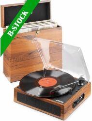 RP170L Record Player with Record Storage Case Wood "B STOCK" TILBUD NU