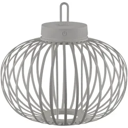 JUST LIGHT Akku Leuchte Gabbia Tisch oder Pendelleuchte, weiß