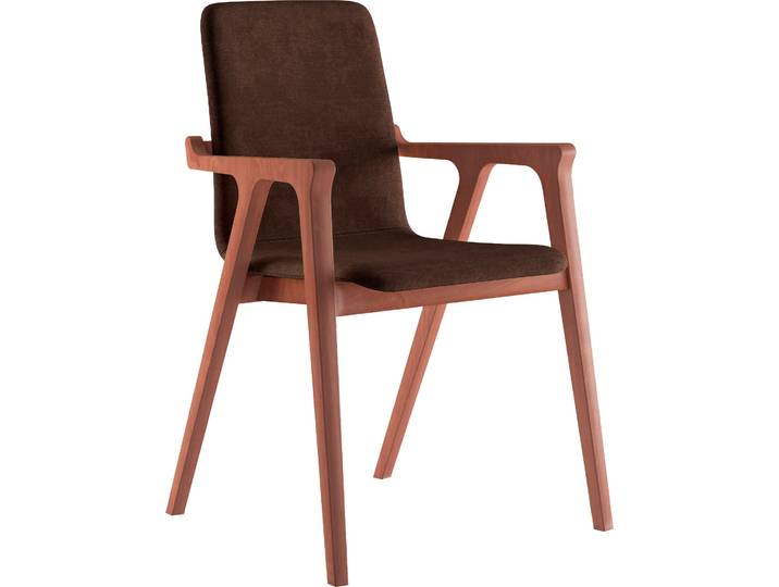 Armlehnstuhl HOME AFFAIRE AXA , braun (tabac, kirsch, tabac), B:58cm H:88cm T:57cm, Polyester, Stühle, Armlehnstuhl