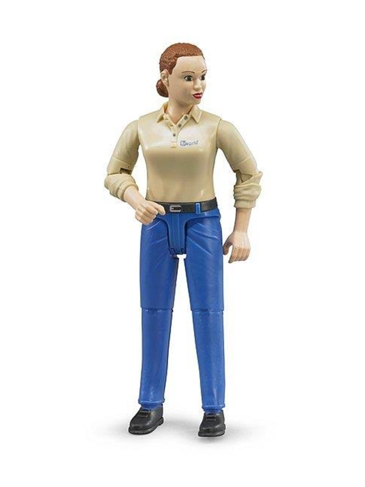 Bruder Woman light skin blue jeans