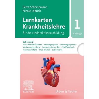 Lernkarten Krankheitslehre Set 1 für die Heilpraktikerausbildung. (Set 1 von 2, Karten A-G, T, U), Sonstige von Petra Scheinemann,Nicole Ulbrich,