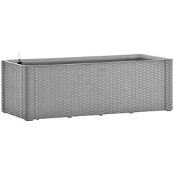 Helloshop26 - Hochbeet für Pflanzen Blumen Terrasse oder Garten mit Bewässerungssystem 100 x 43 x 33 cm grau 02_0039769
