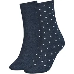 2er Pack TOMMY HILFIGER Socken mit Punkten Damen 004 - jeans 39-42
