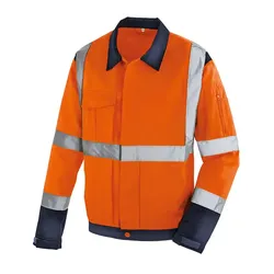 Warnschutz-Bundjacke "DAVENPORT" orange/marine - M