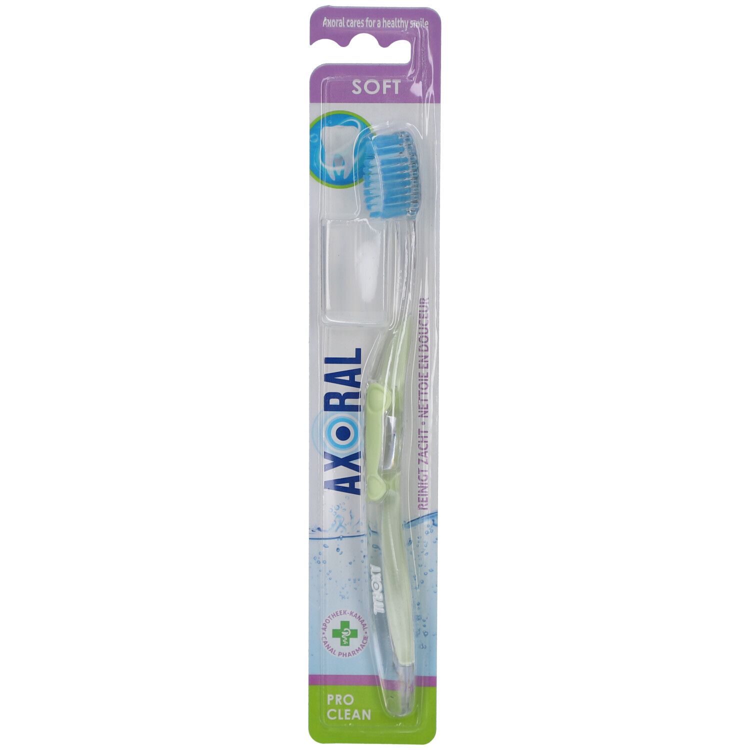 Axoral Pro-clean Tandenborstel Soft 1 St Zahnbürste