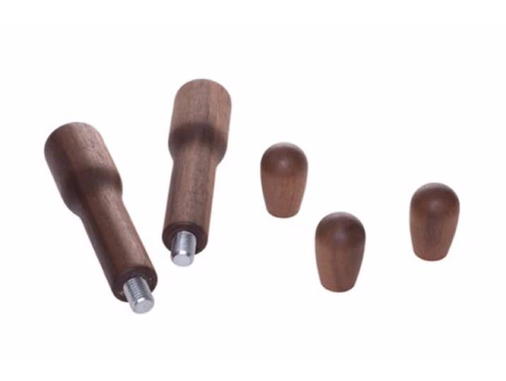 Vitudurum Swiss Made Nussbaum Griffset – Siebträgermaschine Zubehör – brown
