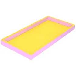 Deko Tablett Neo zweifarbig gelb/rosa