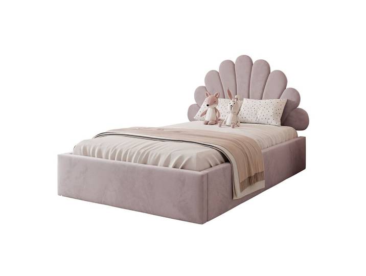 POLSTERBETT ASHLEY mit Bettkasten 120x200 cm, Stoff: Magic Velvet 2249