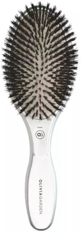 Olivia Garden Expert Care Oval Boar Bristles Silver 1 Unit