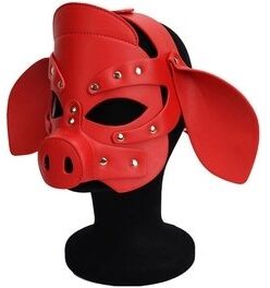Kinky Puppy Masque Pig Grox Rouge