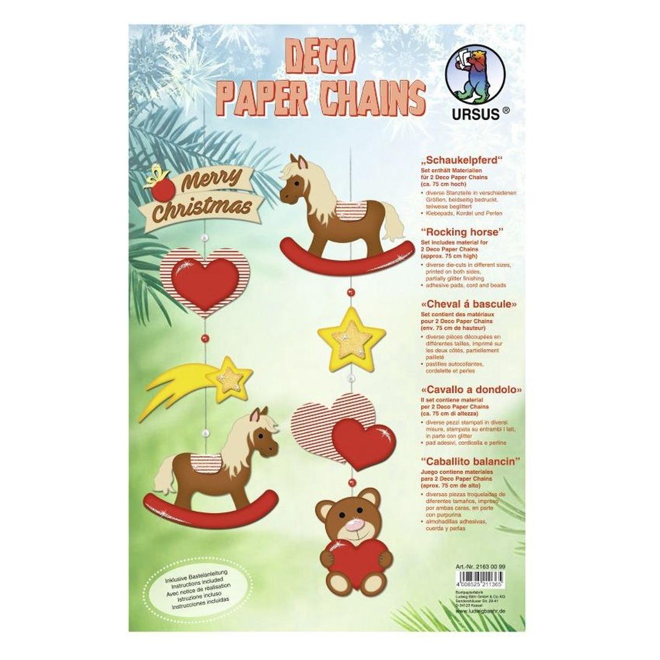 Magni Deko Papier Ketten Schaukelpferd (21630099)