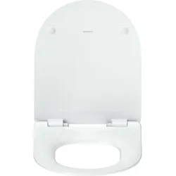 Duravit Univavo WC-Sitz D-shaped 0023390000 Absenkautomatik, abnehmbar, Scharniere Edelstahl, Weiß