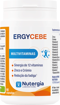 Nutergia ErgyCebe Multivitaminas Zinco e Crómio 90 cápsulas