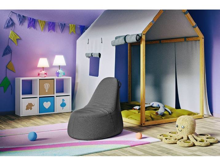 Sitzsack Marla - Grau - Luxusbetten24