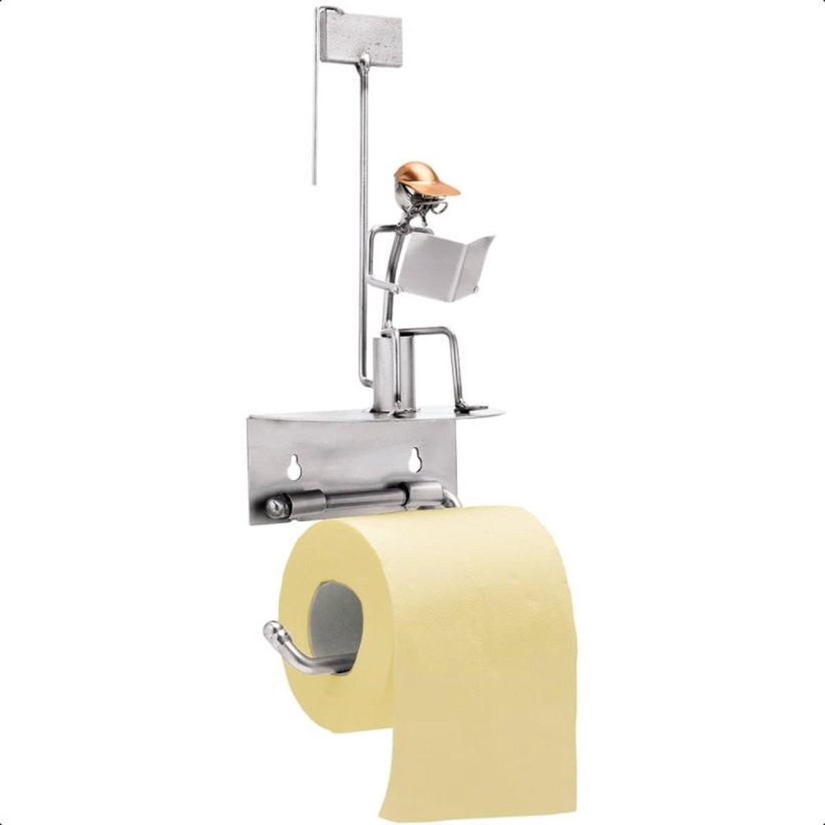 Hinz & Kunst smeedwerkfiguur lezend mannetje wc-rolhouder