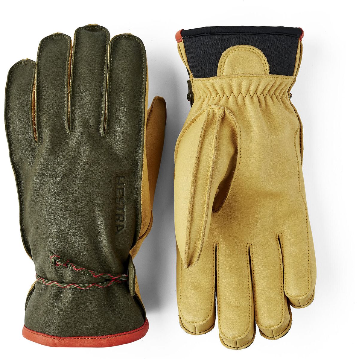 Hestra Wakayama - 5 Finger loden/tan (871701) 8 3000660-871701-8