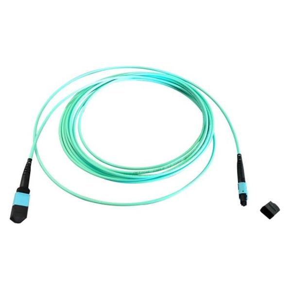 EFB Elektronik MTP-F/MTP-F 12-Fasermatrix Patchkabel OM3 LSZH erika-violett, Code A, 2m (2 m) (MTPF12MTPFOM3-2-A)