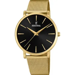 Festina Quarz Damen Boyfriend F20476/2 - schwarz,gold - 38.0mm