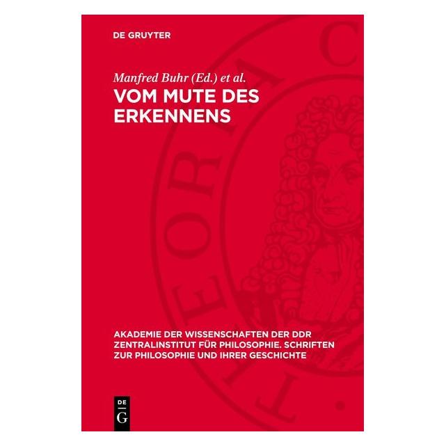 De Gruyter Vom Mute des Erkennens (Deutsch, Hardcover) (67794881)