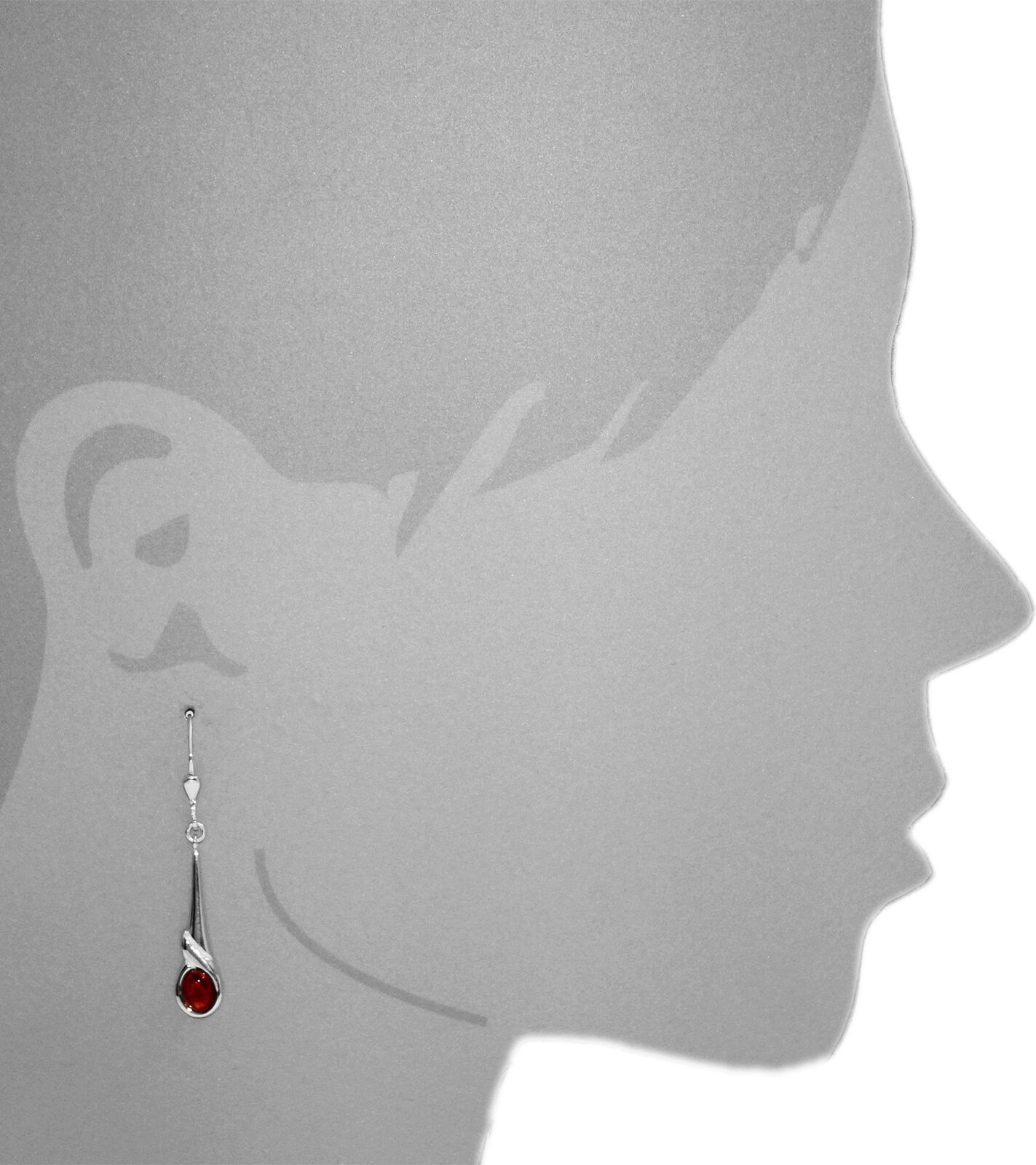 Paar Ohrhänger OSTSEE-SCHMUCK "Ostsee-Schmuck Ohrhänger Udane Ohrhänger Udane", weiß (weiß, neutral), Ohrringe, Damen, 46x8mm, Silber 925 (Sterlingsilber), Paar Ohrhänger