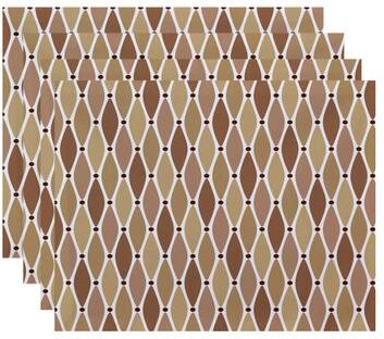 E by Design 18 x 14-inch Wavy Geometric Print Placemat (Set of 4)